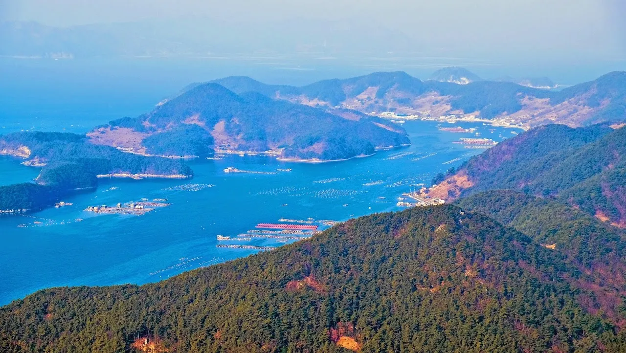 통영 미륵산   미륵지맥 과 바다백리길 종주