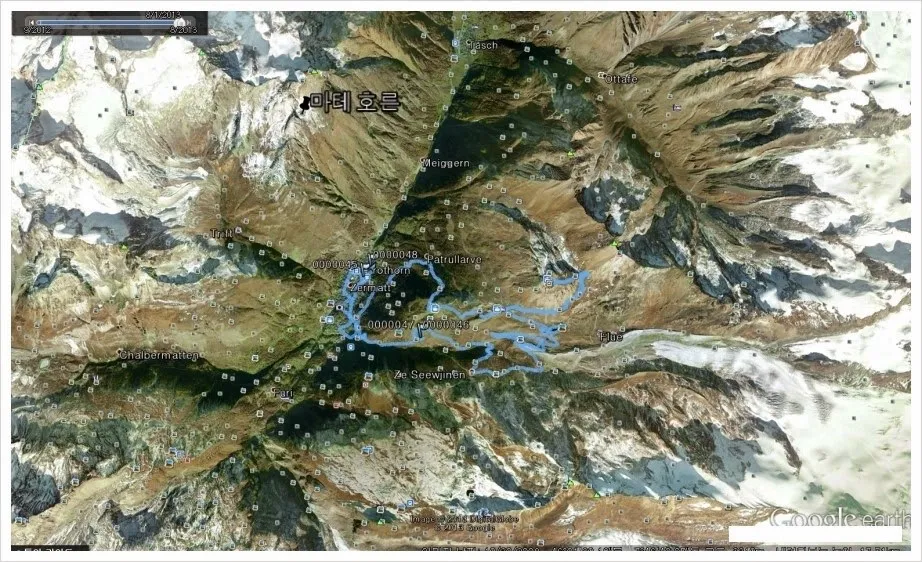 스위스 체르맛 로트호른(Rothorn) 트레킹