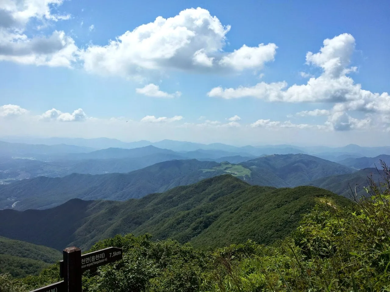 유명산-용문산백운봉