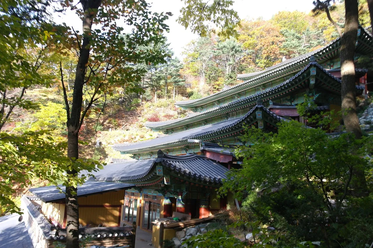 첫눈 내린 오대산 비로봉